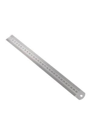 Jakar stainless steel ruler - cm and inches - 30cm (12”)