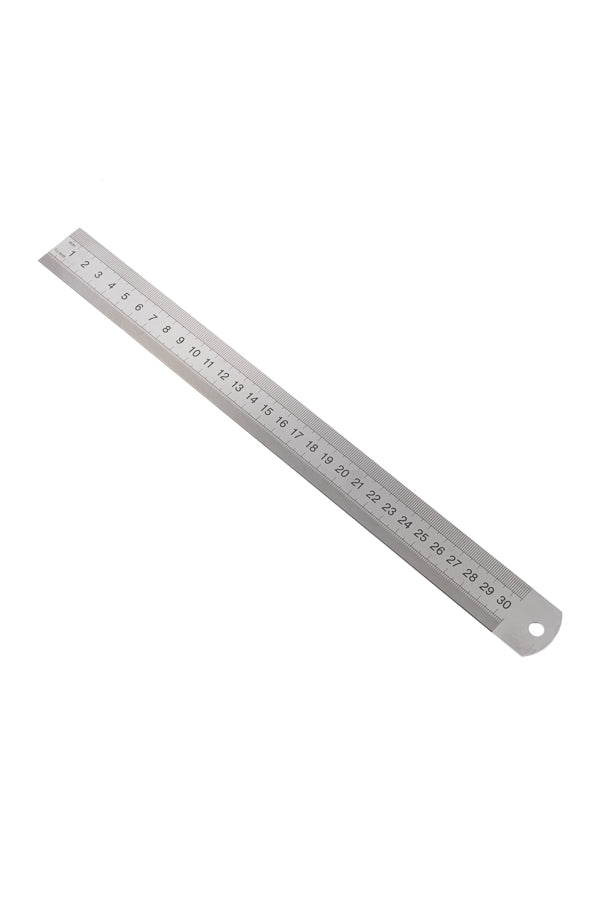 Jakar stainless steel ruler - cm and inches - 30cm (12”)