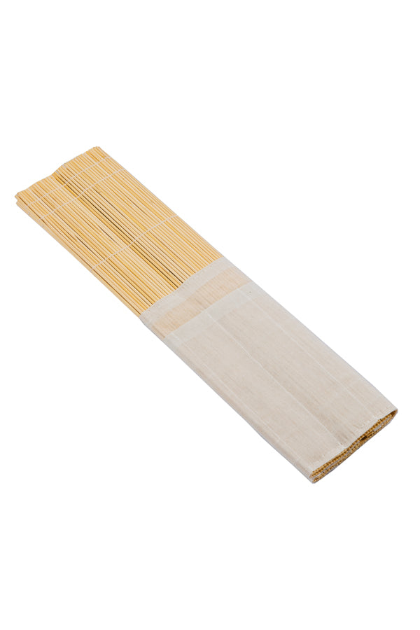 Jakar Bamboo brush roll - 10 cotton pockets and string tie