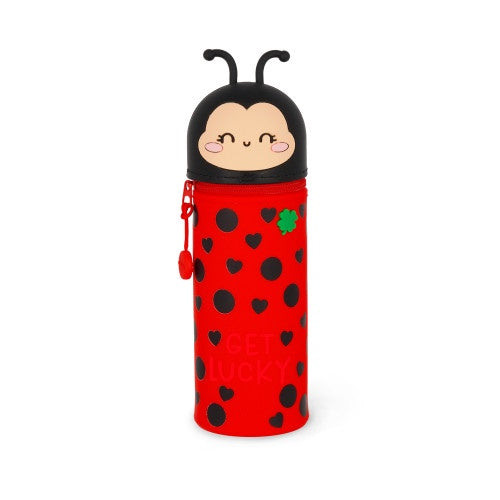 Legami 2-In-1 Silicone Pencil Case - Kawaii - Ladybug