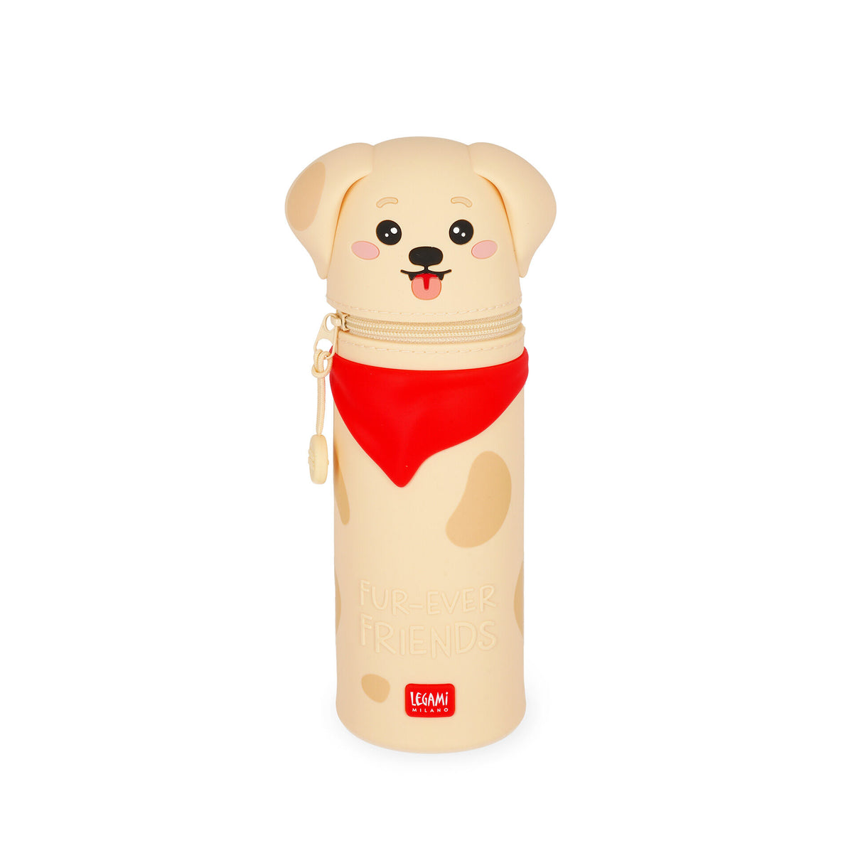 Legami Kawaii 2-in-1 Silicone Pencil Case Golden