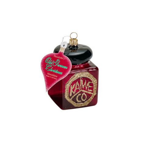 Kaweco Christmas Ornament 2025 – Glass Ink Bottle (Bordeaux)