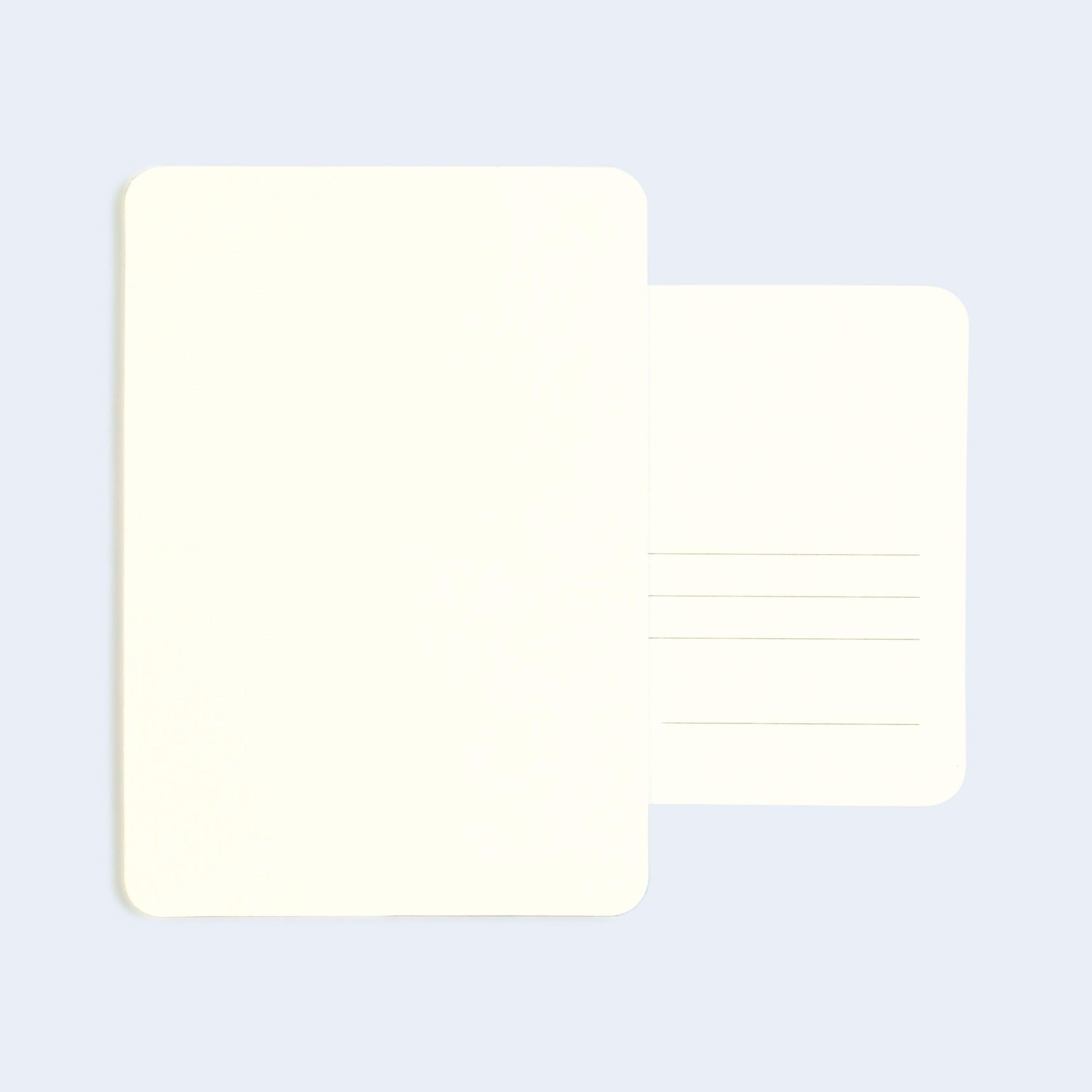Watercolour postcard front and lined back – refill for sun printing kits