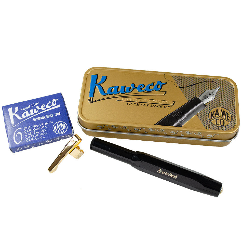 Kaweco Classic Sport Fountain Pen Gift Set - Black - M