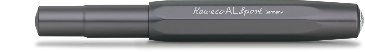 Kaweco AL Sport fountain pen in Anthracite, capped