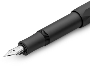 Kaweco AL Sport fountain pen in Black, nib detail