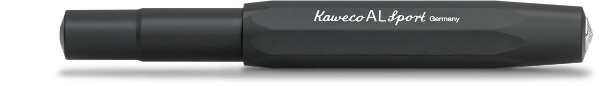 Kaweco AL Sport fountain pen in Black, capped