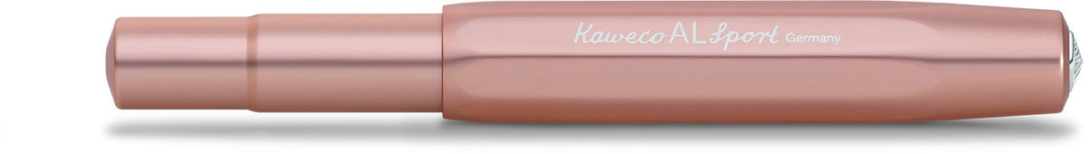 Kaweco AL Sport fountain pen in Rose Gold, capped