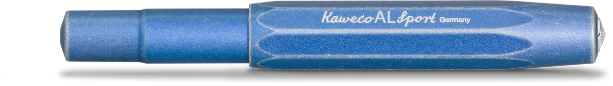 Kaweco AL Sport fountain pen in Stonewashed Blue, capped