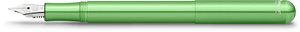 Kaweco Collection Liliput fountain pen in green aluminium, uncapped