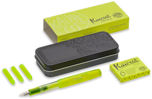 Kaweco ICE Sport Glow Fountain Pen Yellow Gift Set - view 1