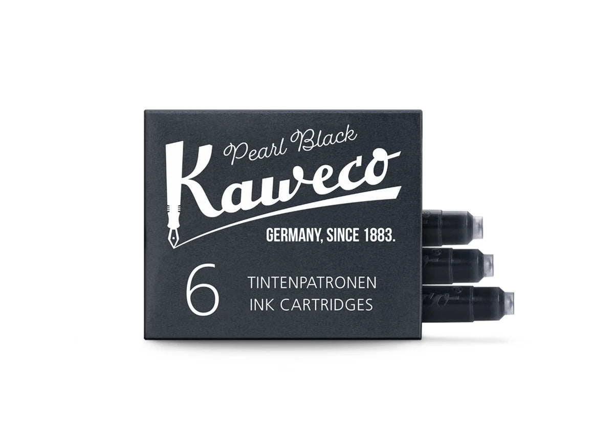 Kaweco Ink Cartridges Pearl Black 6-Pack