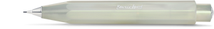 Kaweco Lunar Sport 0.7mm mechanical pencil in Light Green, iridescent pearl finish with silver trim