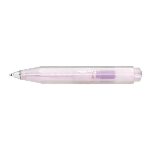 Kaweco Lunar Sport ballpoint pen in Light Purple, iridescent pearl finish with silver trim