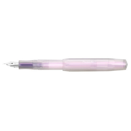 Kaweco Lunar Sport fountain pen in Light Purple, iridescent pearl finish with silver trim
