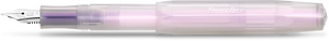 Kaweco Lunar Sport fountain pen in Light Purple, side view with cap posted