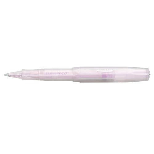 Kaweco Lunar Sport rollerball pen in Light Purple, iridescent pearl finish with silver trim