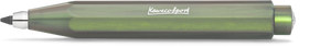 Kaweco Lunar Sport 3.2mm clutch pencil in Shadow Green, deep iridescent finish with silver trim