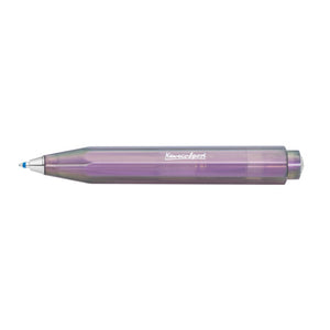 Kaweco Lunar Sport ballpoint pen in Shadow Purple, iridescent pearl finish with silver trim