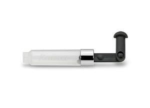 Kaweco Mini Converter Foldable, clear plastic with silver trim, piston rod folded