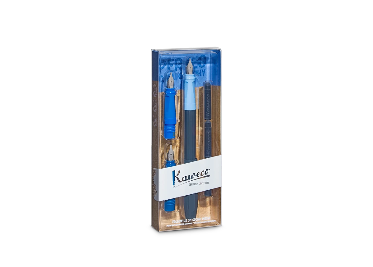 Kaweco Perkeo Calligraphy Set Blue