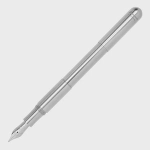Kaweco SUPRA Fountain Pen – Stainless Steel, Medium Nib with adjustable length and durable CNC-machined body.