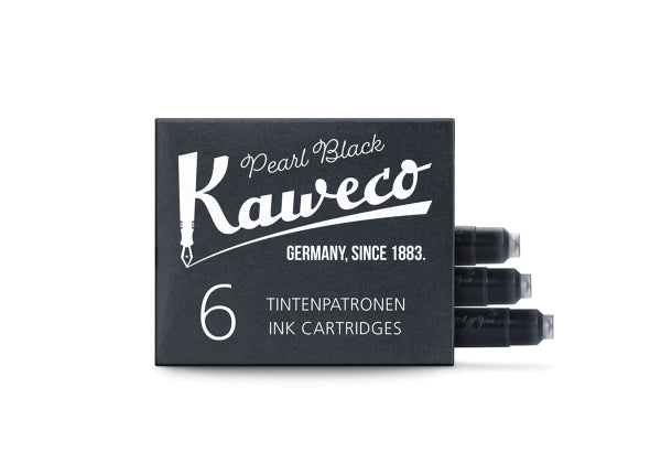 Kaweco Ink Cartridges 6 Pieces Pearl Black