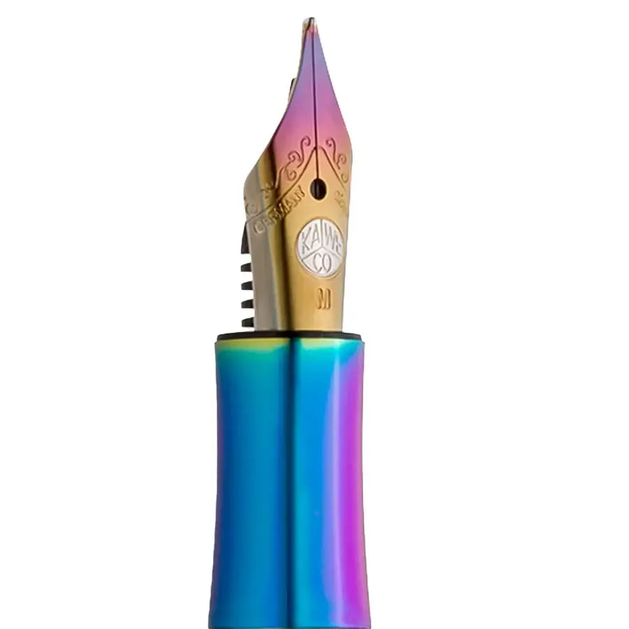 Kaweco Collection Liliput Kolibri Fountain Pen – Limited Edition - Medium Nib with iridescent stainless-steel body and PVD finish