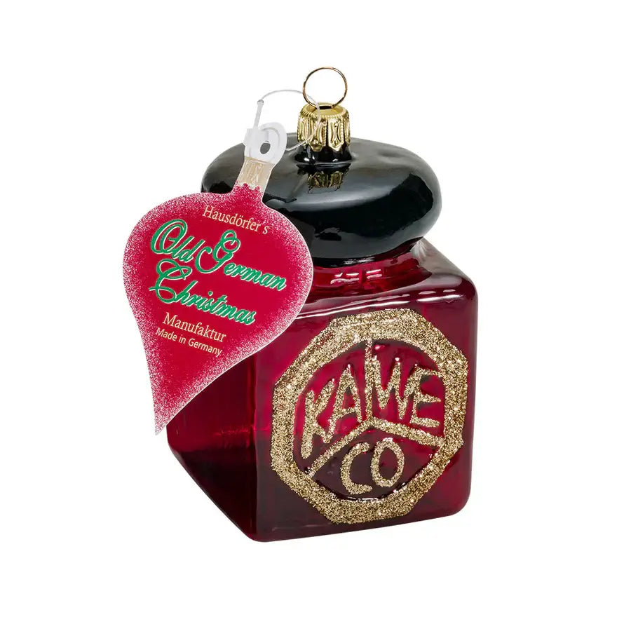 Kaweco Christmas Ornament 2025 – Glass Ink Bottle (Bordeaux)