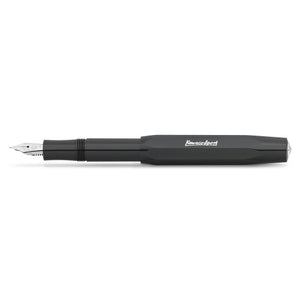 Kaweco Skyline Sport black fountain pen with silver trim