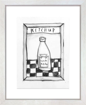 Ketchup! charcoal study by Michael Abrams – original study