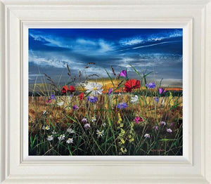 Tranquility by Kimberley Harris, hand embellished signed limited edition on canvas board, studio edition, 50 x 60 cm.