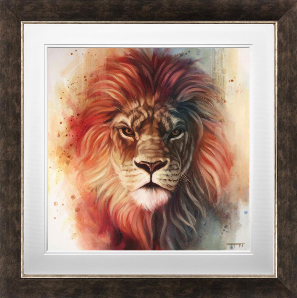 King of the Jungle by Ben Jeffery – signed lion giclée on paper