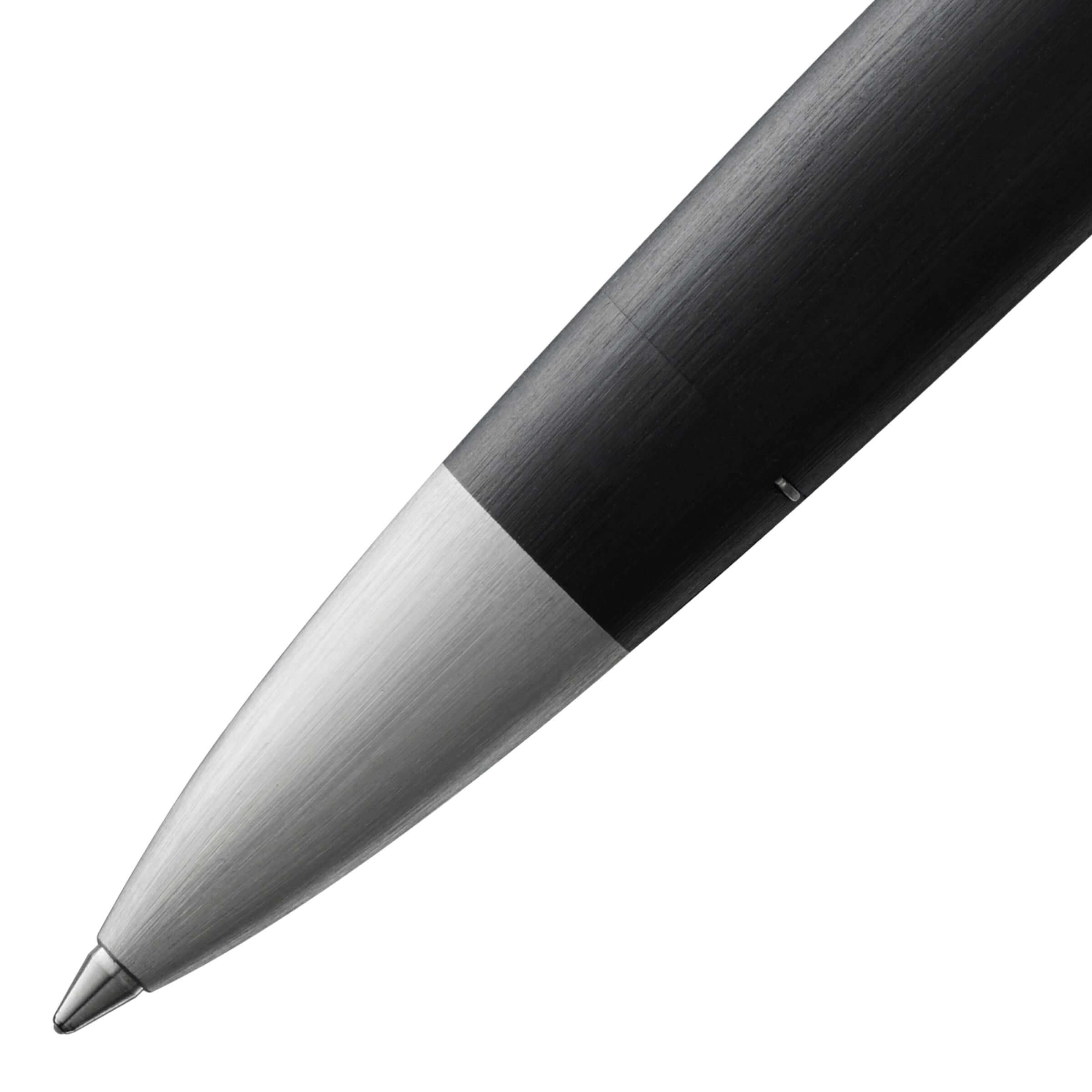 Close-up of the LAMY 2000 Rollerball Pen showcasing its sleek design and stainless steel tip.
