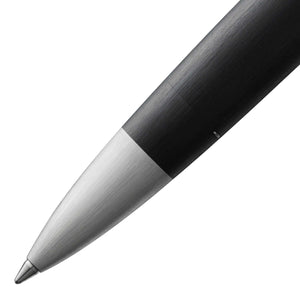 Close-up of the LAMY 2000 Rollerball Pen showcasing its sleek design and stainless steel tip.