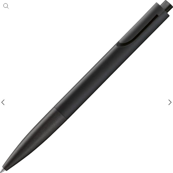 LAMY noto Ballpoint Pen in sleek black design with spring-loaded clip.