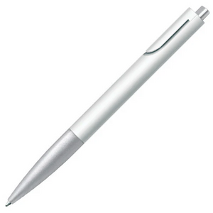 LAMY noto Ballpoint Pen in minimalist design with silver and white color scheme.