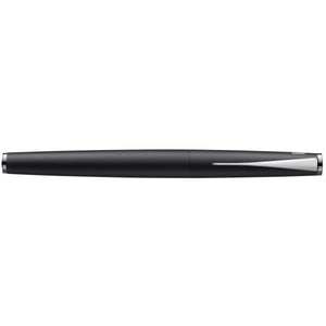LAMY studio Fountain Pen - Matte Black on a white background, showcasing its sleek design and premium finish.