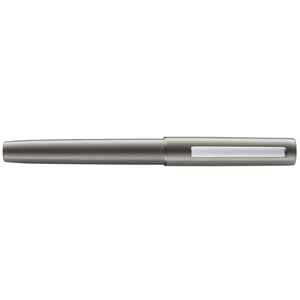 LAMY aion Fountain Pen - Graphite displayed from the side showing its sleek graphite design.