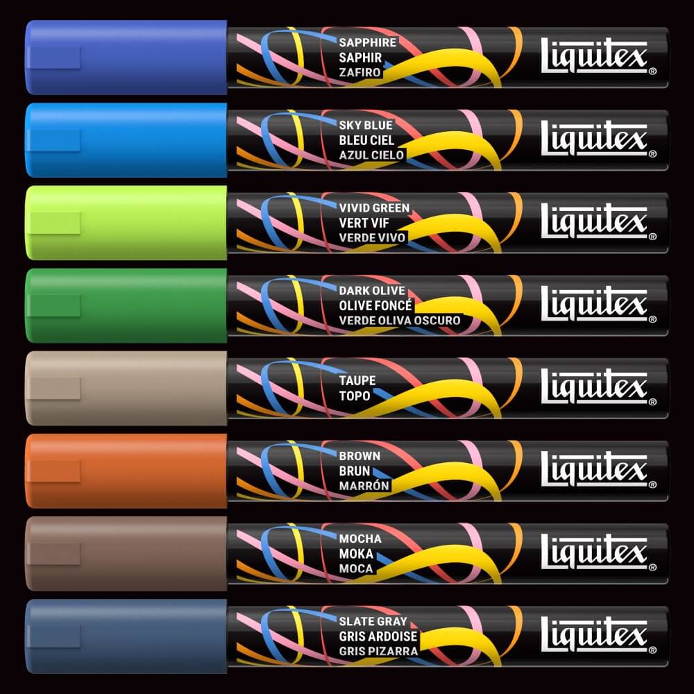 Liquitex Acrylic Markers 2mm Set of 8 Landscape — product detail