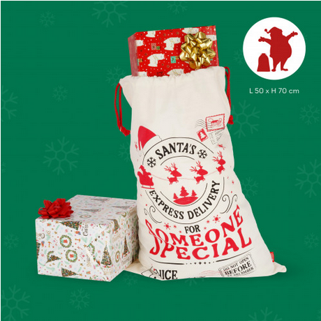 Legami Santa'S Coming To Town - Christmas Gift Sack