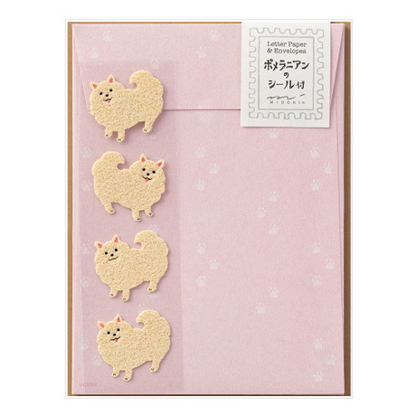 Letter Set with Stickers 312 Pomeranian