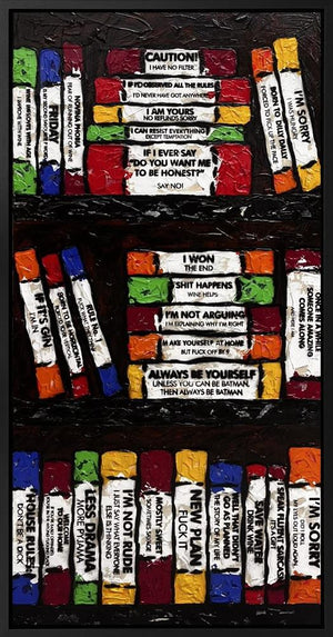 Life's A Bookcase VXI original by Hue Folk