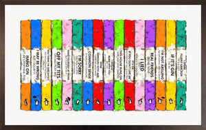 Life's A Bookcase by Hue Folk, studio edition on paper