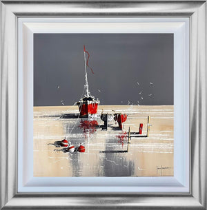 Low Tide Reflections by John Horsewell, original acrylic coastal painting