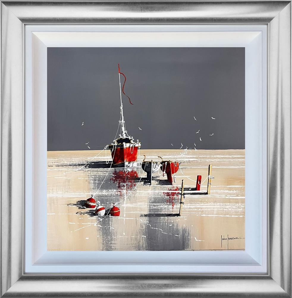 Low Tide Reflections by John Horsewell, original acrylic coastal painting