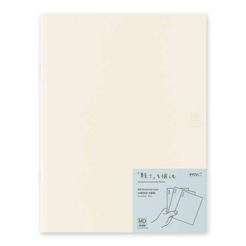 MD Notebook Light A4 Variant Gridded 3pcs Pack A, featuring gridded A4 notebooks 3-pack for organized note-taking.