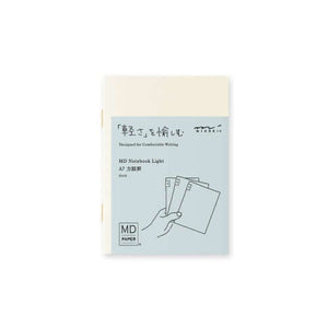 MD Notebook Light A7 Grid 3pcs Pack for comfortable writing with grid design, part of the A7 grid notebooks pack.