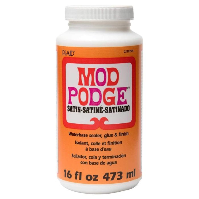 Mod Podge Satin Decoupage Medium – 16oz (473ml)