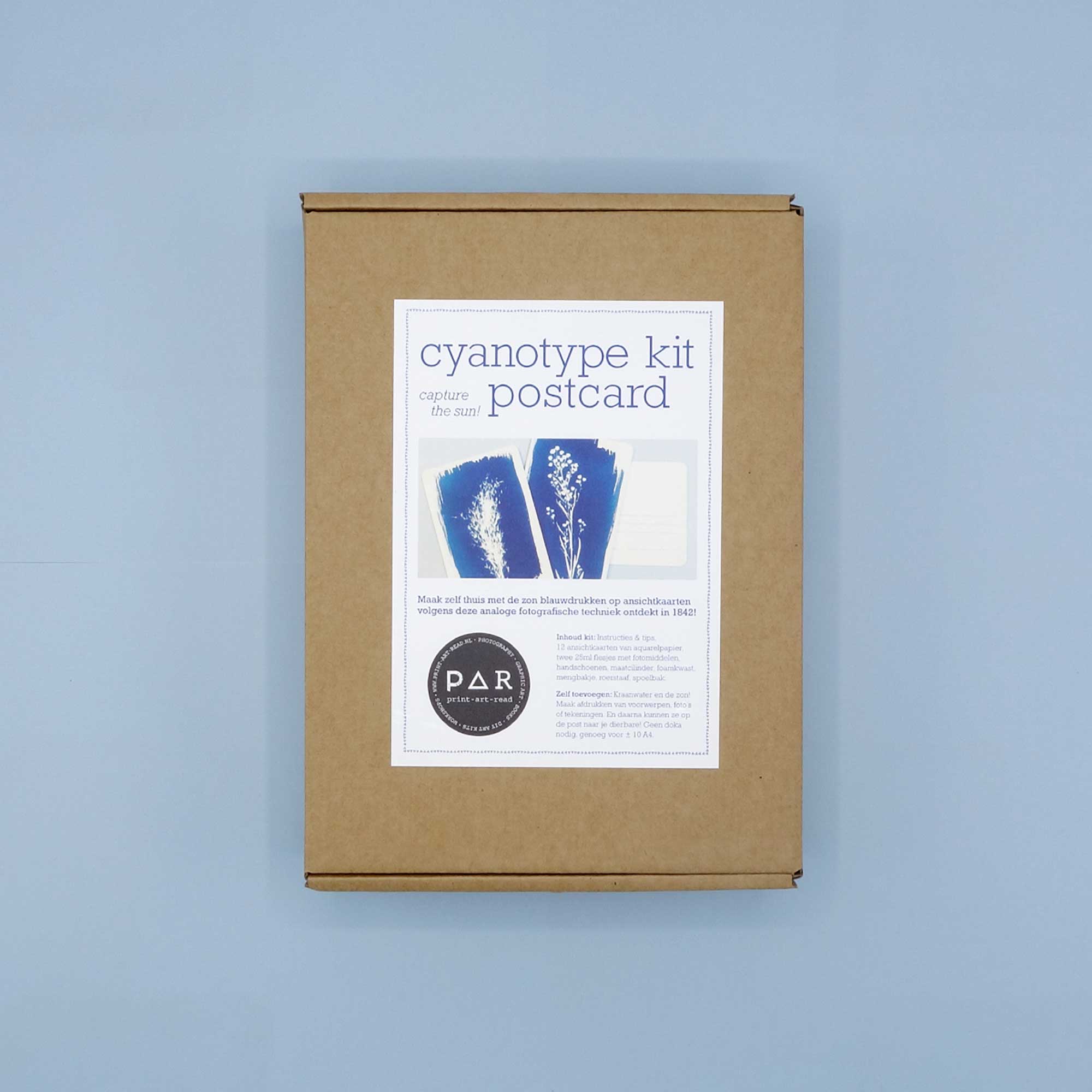 PAR Cyanotype Kit postcard edition – box front